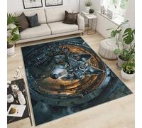 FBRUIEG Tapis loup pour enfants - Motif loup - Animaux violents et esthétiques pour chambre à coucher, salon, salle de jeux, dortoir, 60 x 110 cm