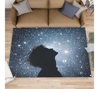 FBRUIEG Tapis Star Flash pour salon, chambre à coucher, lavable en machine, pour canapé, cuisine, salle à manger, décoration d'intérieur, 70 x 140 cm