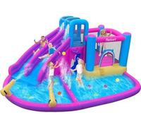 FBSPORT Château gonflable d'extérieur avec ventilateur 545 x 365 x 218 cm