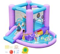 FBSPORT château Gonflable Exterieur Enfant avec souffleur Aire de Jeux Gonflable château Gonflable Piscine Meilleur Cadeau de Vacances/d'anniversaire pour Les Enfants
