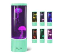 FBSPORT Lampe Méduse LED Aquarium 17 Couleurs et 4 Modes avec Télécommande | Jellyfish Lamp Alimentée par Batterie ou USB, Idéale pour Chambre, Salon, Bureau, Enfants et Adultes