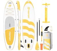 FBSPORT Paddle Gonflable Adulte 335 cm, Planches de Stand Up Paddle, 160kg de Capacité de Charge avec Pont Anti-dérapant, Set Complet avec Pagaie, Pompe, Sup Board pour Yoga, Surf en Voyage