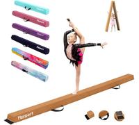 FBSPORT Poutre de Gymnastique 240 CM Poutre d'équilibre de Gymnastique se Pliante, équipement d'exercice de Sport de Faisceau de Faisceau de Plancher de Gymnastique pour la Formation d'enfants