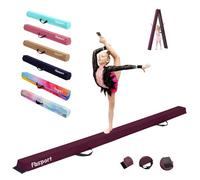 FBSPORT Poutre de Gymnastique 240 CM Poutre d'équilibre de Gymnastique se Pliante, équipement d'exercice de Sport de Faisceau de Faisceau de Plancher de Gymnastique pour la Formation d'enfants
