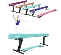 FBSPORT Poutre Gymnastique Pliable réglable 244cm, Gymnastique Poutre 5 Hauteur réglable Haute et Basse Poutre de Plancher Haute stabilité Enfants Gymnase Pratique équipement d'entraînement