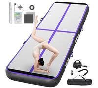 FBSPORT Tapis d'Entraînement Gonflable 10cm Hauteur - Tapis de Gymnastique Air pour Tumbling, Yoga et Plus