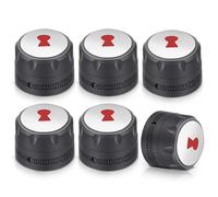 FBULWSEC Lot de 6 boutons de commande de gaz 91538 améliorés, compatibles avec les barbecues Weber Summit 400/600 (2012+), compatible avec E-470/670, S-460/470/660/670, boutons de commande éclairés