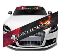 FBVVYTK Autocollants De Pare-Brise Avant De Voiture, pour Peugeot 206 208 3008 307 Anti-Poussière Imperméable Voiture Pare-Brise Avant Autocollant