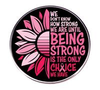 Fbw857 Broche ruban orange pour sensibilisation au cancer du sein Accessoire de mode pour vêtements, sacs et décorations festives, 3.5cm, Métal