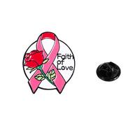 Fbw859 Broche ruban orange pour sensibilisation au cancer du sein Accessoire de mode pour vêtements, sacs et décorations festives, 3cm, Métal