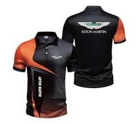 FBWZSAG Polos 3D Confortables pour Hommes pour A.s.t.o.n M.a.r.ti.n Boutons À Manches Courtes Séchage Rapide Sportswear Coutures Doux Demi-Manches Col T-Shirt-ZongS||s