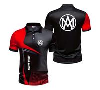 FBWZSAG Polos 3D Slim Fit pour Hommes A.s.t.o.n M.a.r.ti.n T-Shirt À Manches Courtes Et Col Vêtements Rugby Couture Demi-Manches Impression-HongS||m