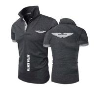 FBWZSAG Polos À Manches Mi-Longues pour Hommes pour A.s.t.o.n M.a.r.ti.n T-Shirts De Fitness À Boutons Chemises De Sport Unies De Couleur Contrastée T-Shirts -SHS||XL