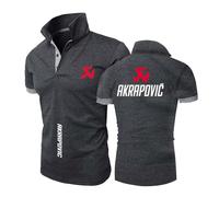 FBWZSAG Polos Légers pour Hommes Imprimés A.k.ra.p.o.VI.c Manches Courtes Patchwork Boutons Col Golf Vêtements De Sport-SHS||XL