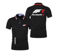 FBWZSAG Polos Respirants pour Hommes pour F.1 Confortables À Manches Courtes Unies Sportswear Boutons Col Demi Manches Imprimé T-Shirt Vêtements D'entraînement-HeiS||x_l