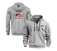 FBWZSAG Sweats À Capuche pour Hommes Hauts À Capuche pour I.s.l.e of M.a.n T..T Vêtements De Sport Unis À Imprimé Graphique Manches Longues Pulls Molletonnés -D-QianHui||XL