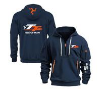 FBWZSAG Sweats À Capuche pour Hommes Hauts À Capuche pour I.s.l.e of M.a.n T..T Vêtements De Sport Unis À Imprimé Graphique Manches Longues Pulls Molletonnés -B-ShenLan||XL