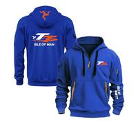 FBWZSAG Sweats À Capuche pour Hommes Hauts À Capuche pour I.s.l.e of M.a.n T..T Vêtements De Sport Unis À Imprimé Graphique Manches Longues Pulls Molletonnés -F-LAN||S