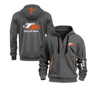 FBWZSAG Sweats À Capuche pour Hommes Hauts À Capuche pour I.s.l.e of M.a.n T..T Vêtements De Sport Unis À Imprimé Graphique Manches Longues Pulls Molletonnés -E-ShenHui||XL