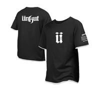 FBWZSAG T-Shirts Confortables pour Hommes À Manches Courtes pour Unkut Doux Imprimé Demi-Manches Couleurs Contrastées Polos Coupe Ajustée Col Rond Vêtements-Black||M