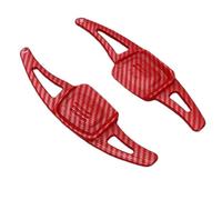 Fbxmjoa Changement Vitesse pour VW pour Passat Shift Paddle | Palette changement volant voiture, pour C-TREK, pour Tiguan, pour Tharu, pour Atlas(Carbon Fiber Red)