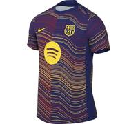 FC Barcelona Academy Pro Home Nike Dri-FIT HJ7142 Haut de Football pré-Match à Manches Courtes pour Homme