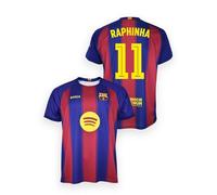 FC Barcelona Blaugrana Maillot Domicile Adulte Saison 25/26, réplique Officielle Raphinha, Unisexe, Taille L, Polyester