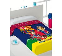 FC Barcelona Couvre-lit Toons Lit 105 cm Bleu/Grenat