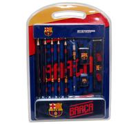 Fc Barcelona Ensemble De Papeterie Avec Trousse En Métal