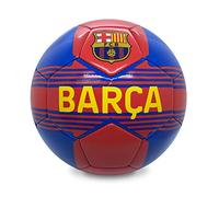 FC Barcelona Officiel - Ballon de Foot avec Blason - Bleu - Taille 4