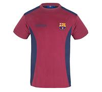 FC Barcelona Officiel - T-Shirt pour Entrainement de Football - Polyester - Homme - Rouge - Small