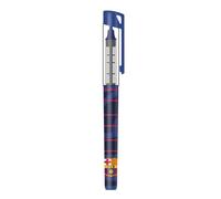 FC Barcelona Stylo roller avec encre liquide avec couvercle rouge et bleu (CyP Brands)