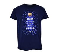 FC Barcelona - T-Shirt Officiel Logos Junior Barça, Unisexe Enfants, 4 ans