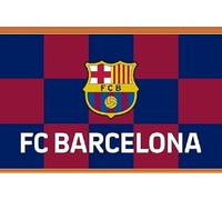 FC Barcelone - Drapeau Quadres - Produit sous licence officielle - 150 x 100 cm