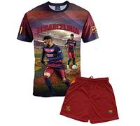 FC Barcelone Ensemble Maillot + Short Barça - Neymar Junior - Collection Officielle Taille Enfant garçon 6 Ans