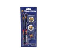 CYPBRANDS FC Barcelone Set de papeterie, fournitures scolaires, écriture, Barça, couleur bleue, produit officiel