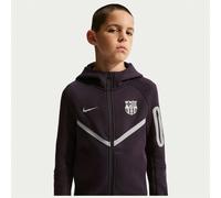 FC Barcelone Sweat à Capuche NSW Tech Fleece FZ Coupe-Vent - Bordeaux/Argenté Enfant - Nike S: 128-137 cm