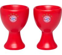 FC Bayern 29905 Coquetier Logo, 2 pièces, rouge