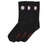 FC Bayern München Crew Socks Lot de 3 paires de chaussettes, Noir , 39-42