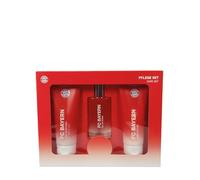 FC Bayern München Kit d'entretien I Eau de toilette, gel douche et lotion pour le corps I Parfum homme 100 ml (rouge) I Parfum frais et sportif pour homme dans un flacon design FCB I Licence