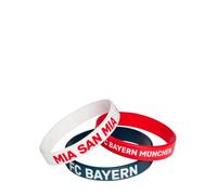 FC Bayern München Lot de 3 bracelets pour fans de football Rouge/blanc/bleu marine, 1