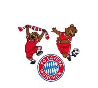 FC Bayern Lot de 3 écussons Berni - Rouge
