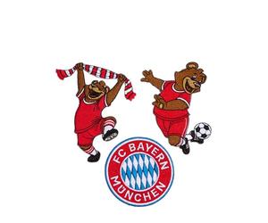 FC Bayern München Lot de 3 écussons rouges