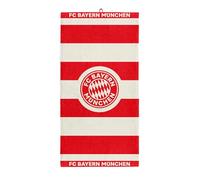 FC Bayern München | Serviette de bain | Serviette de bain | Rouge et blanc | 180 x 90 cm