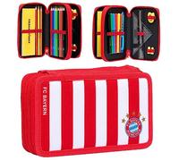 FC Bayern München Trousse double - Rayures - Trousse remplie Rouge/blanc FCB