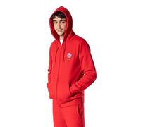 FC Bayern München | Sweat à capuche zippé Essential | Homme | Rouge, rouge, L