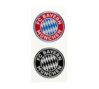 FC Bayern Lot de 2 logos autocollants 3D - Rouge