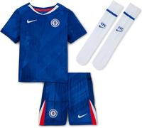 FC Chelsea 2025/26 Stadium Home Réplique Nike Maillot de football 3 pièces pour jeunes enfants Bleu Rush/blanc/rouge rapide, HJ5617-496, taille M