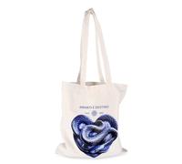 FC Internazionale Milano S.p.A. Sac fourre-Tout IM Inter Blanc Amarti Est Destin, 100% Coton, Impression Numérique Coeur Sérigraphie