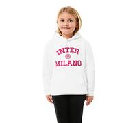 FC Internazionale Milano S.p.A. Sweat à Capuche avec Capuche pour Filles et Filles, Blanc, 14 Ans